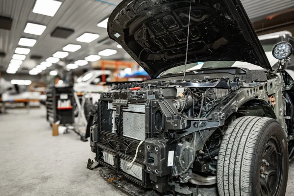 Larry's Body Shop garage area