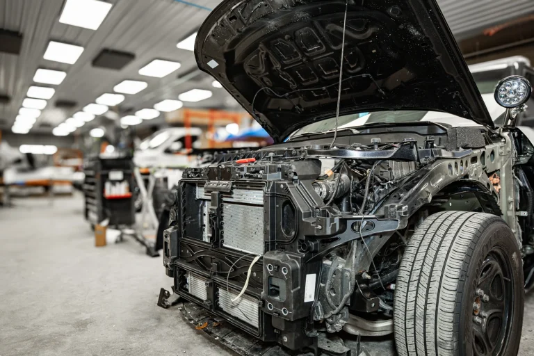 Larry's Body Shop garage area